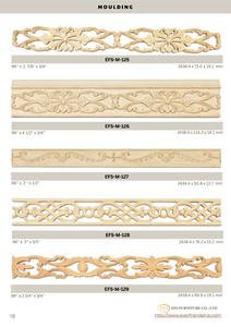 Molduras Decorativas de Madera Sólida para Interiores, Solución de Molduras para Paredes, Techos, Cornisas y Zócalos para Mejoras del Hogar y Villas - Product Image 6