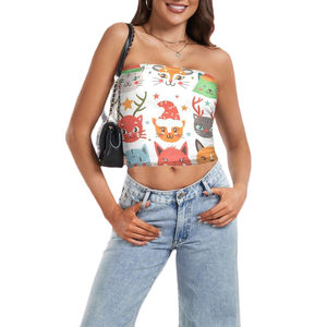 Ensemble 3 pièces pour femme 2026 : Soutien-gorge bandeau court basique, hauts tube sans bretelles et dos nu, tricotés, respirants, essentiels d'été - Product Image 5