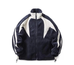 Chaqueta de Forro Polar con Cuello Alto y Cierre de Cremallera, Estilo Casual para Otoño, Material de Poliéster, Corte Regular - Product Image 1