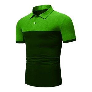 Polo homme, tissu extensible à séchage rapide, coupe ajustée, chemise de sport de golf respirante, manches courtes, vêtements de performance - Product Image 5