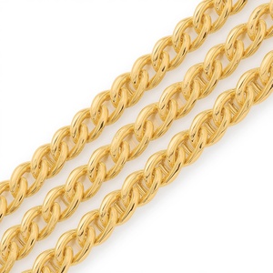 Collier chaîne plate en or massif 18 carats, texture ajourée, bijoux fins, fabricant OEM ODM, vente en gros, Thaïlande - Product Image 5