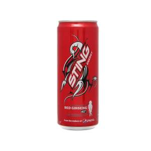 Lata de fresa Sting Energy Drink 320ml, estimulante de energía refrescante con sabor a fresa dulce - Product Image 1