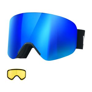 Occhiali da Sci Senza Montatura Blu Scuro per Revo Coating, per Uomo e Donna, OTG Antiappannamento, con Lente Cilindrica Magnetica e Telaio in TPU - Product Image 1