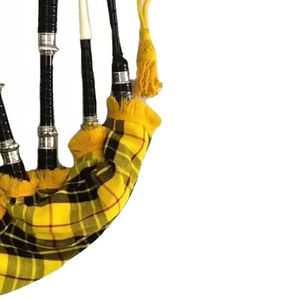 Bagpipe classique Royal Stewart en tartan avec détails en bois de rose brun, parfait pour les débutants, excellente bagpipe des Highlands - Product Image 4