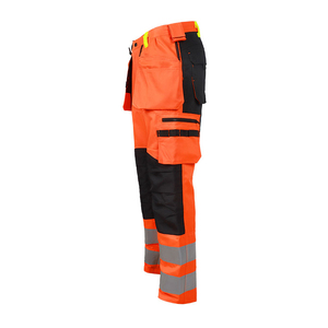 OEM High-Quality Safety <b>Work</b> <b>Trousers</b> Multi-Pocket Hi Vis <b>Winter</b> Pants for Men Reflective Stripes 100% Polyester Cotton Pants - Product Image 5
