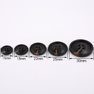 Boutons en résine écologiques à 4 trous, prix avantageux, logo personnalisé, bouton en corne - Product Image 5