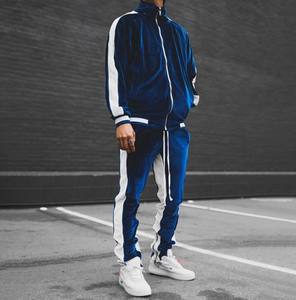 Survêtement de football personnalisé pour hommes, grande taille, respirant, en velours, avec fermeture éclair, pour l'hiver et le printemps - Product Image 3