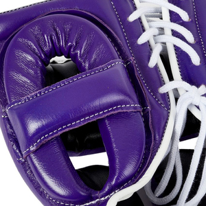Latest Design 2026 Wholesale Leather Boxing <b>Head</b> Guard Adjustable for Kick Boxing <b>Training</b> Customizable Color Logo Protective - Product Image 2