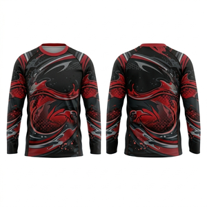 Camiseta de Pesca Unisex Personalizada por Sublimación, 100% Poliéster, Transpirable, de Secado Rápido, Antibacteriana, que Absorbe la Humedad, con Protección UV - Product Image 5