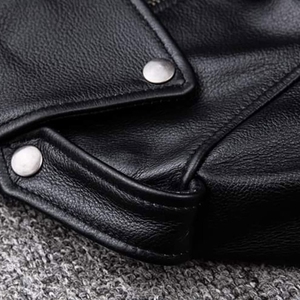 Blouson de motard unisexe noir en polyester, manches longues, style moto classique, coupe-vent, pour l'été et toutes les saisons, personnalisable - Product Image 5