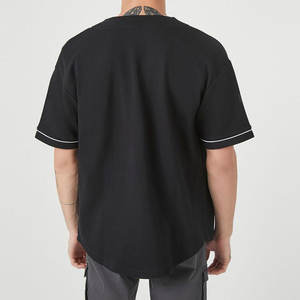 Summer Beach Wear Soft Comfortable Casual Baseball Jersey For Men Mesh Breathable Fabric Loose Fit Sports <b>TShirt</b> - Product Image 2