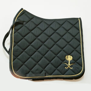 Preciosos almohadillados para silla de montar azules con purpurina - Estilo y comodidad, material transpirable de PP, forro de algodón, todos los colores y tamaños disponibles - Product Image 5