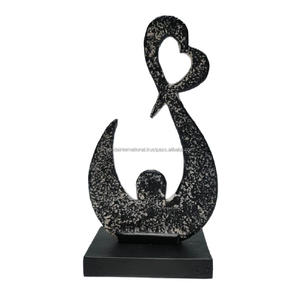 Escultura decorativa de aluminio con acabado negro para decoración del hogar Escultura de metal Diwali Artículos de regalo - Product Image 4