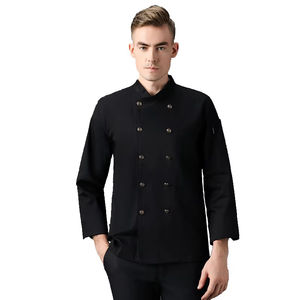 ชุดยูนิฟอร์มเชฟแบบ unisex แขนสั้น ระบายอากาศได้ดี เหมาะสำหรับงานจัดเลี้ยงในครัว  ชุดเชฟแขนยาวสำหรับร้านอาหาร - Product Image 1