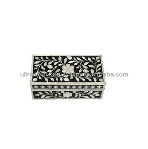 Boîte d'incrustation d'os Boîte à bijoux en résine couleur naturelle pour la maison et le bureau à la recherche du meilleur design attrayant à vendre produit - Product Image 6