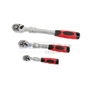 CALIBRE Hand Tools 72 Tooth Extendable Ratchet Handle Telescopic Shaft Socket Wrench