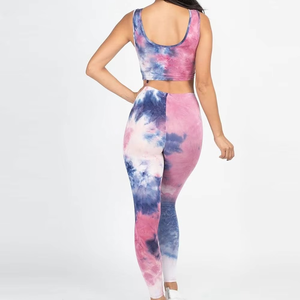 Sweat-Wicking Yoga Fitness <b>Set</b> Quick-Dry Anti-Pilling High Waist Butt Lifter Pants Breathable Spandex T-Shirt Racerback <b>Set</b> - Product Image 4