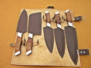 Custom Hand Forged Eco-Friendly Damascus Steel Japanese Chef <b>Knife</b> <b>Set</b> 5 Pcs <b>Sharp</b> Blade Fruit Vegetable Cutting Daily - Product Image 3