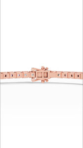 Pulsera de tenis con diamantes cultivados en laboratorio de corte redondo de 7 pulgadas, oro de 14K, venta al por mayor, fabricante y proveedor de joyería fina OEM - Product Image 2