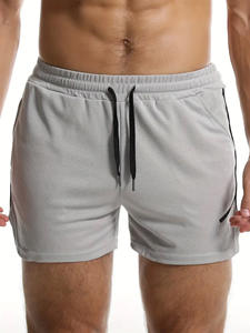 Pantalones Cortos Deportivos de Malla para Hombre, con Cordón Ajustable y Logotipo Personalizado, de Poliéster Suave - Product Image 5