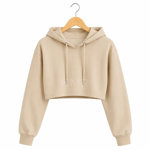 HMR Sorority Sisterhood Sweat à capuche à épaules tombantes, coupe ample, court, avec cordons de serrage, pour fabricants - Product Image 5