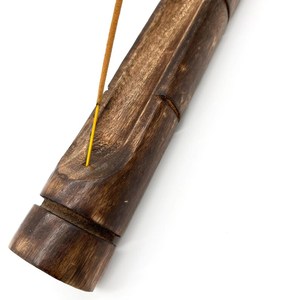 Support à bâtonnets d'encens en bois massif fait main, double plateau en bambou pour cendres, décoration zen pour la méditation, la maison et les cadeaux - Product Image 6