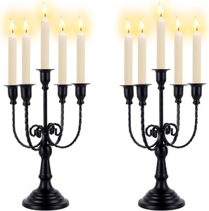 Centre de table en forme de candélabre pour Halloween – Décoration de table gothique pour les rassemblements saisonniers effrayants - Product Image 5