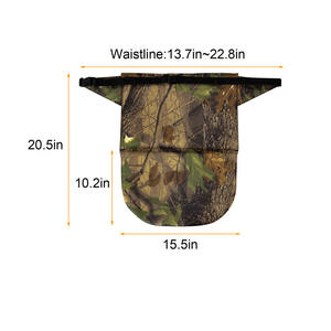 Coussin de siège pliable et imperméable pour la chasse, avec ceinture de taille réglable, en matériau camouflage, idéal pour le camping et la pêche en extérieur - Product Image 2