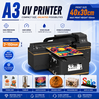 Impresora UV Plana de Escritorio A3/A43 para Impresión en Acrílico, Madera, Vidrio y Cuero - Automática, Multicolor, Todo en Uno, Regalos Personalizados