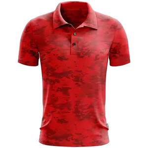 Chemise polo sublimée de style nouveau, matière douce, séchage rapide, respirante, chemise polo sublimée pour homme, tricotée 100% polyester - Product Image 5