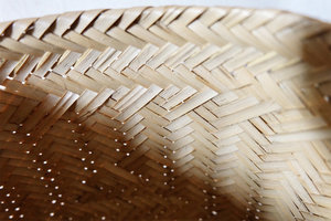 Panier en bambou fait main de haute qualité avec poignées, panier de rangement tissé thaïlandais, vente en gros, fournisseur d'usine OEM - Product Image 6