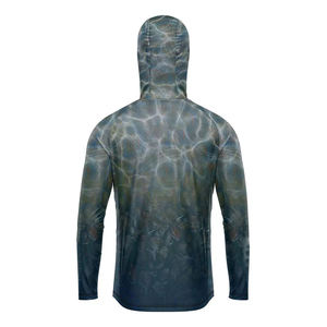 Camisa de Pesca con Capucha, Impresión por Sublimación, UPF 50, Anti-UV, Secado Rápido, Impermeable, Transpirable, Ropa Deportiva para Exteriores, 100% Poliéster - Product Image 5