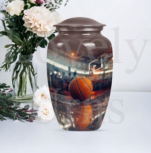 Basketball urn moms solace unique cremation <b>keepsake</b> memorial urn for human <b>ashes</b> decorative tribute remembrance - Product Image 3