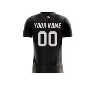 เสื้อฟุตบอลแบบซับลิเมชั่นสั่งทำพิเศษสำหรับผู้ชาย สีดำ คอวี แขนสั้น ระบายเหงื่อได้ดี ทรงแอธเลติก เหมาะกับทุกฤดูกาล ชื่อทีม 00 - Product Image 6