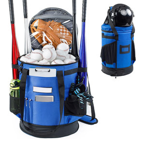 Sac de sport à roulettes multi-compartiments pour équipement de baseball avec poignée, en nylon, grande capacité de rangement 30-40L, idéal pour les voyages d'équipe et les événements en plein air - Product Image 2