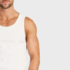 Camiseta Deportiva de Tirantes para Hombre, Ajustada, Ligera, Transpirable, de Algodón, de Secado Rápido, Talla Grande, para Verano - Product Image 4