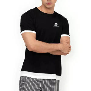 Camiseta Básica de Color Sólido Transpirable de Alta Calidad, Impresión de Logotipo Personalizado, Camisetas de Manga Corta para Uso en Verano - Product Image 3