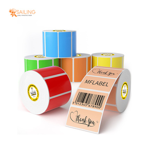 Sailing 4 By 6 Inch Roll 4 X 6 Yellow 4X6 4000 <b>Pack</b> 10Cmx15Cm 100 X 50 Thermal Label Colored - Product Image 1