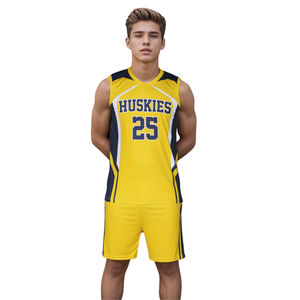 Uniformes de Voleibol Lisos en Stock, de Secado Rápido, Poliéster, Personalizables, Camisetas de Voleibol sin Mangas para Entrenamiento, Kit de Voleibol - Product Image 1