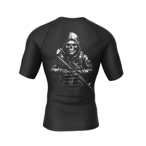 Camiseta de Compresión Premium Rashguard, Estética Oscura, Sublimada Personalizada, Manga Corta, para Entrenamiento de Gimnasio, BJJ, MMA, Boxeo - Product Image 2