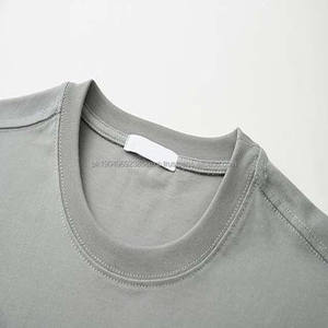 Camisetas de Hombre en Oferta, Todos los Tamaños, Último Diseño, Color Gris Claro, 100% Algodón, Antiarrugas, Transpirables, de Secado Rápido, Tejido de Punto - Product Image 4