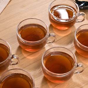 Juego de 6 Tazas de Té Redondas de Vidrio Transparente - Product Image 3