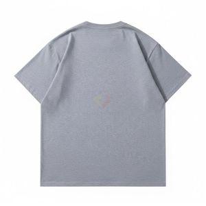 เสื้อยืดผู้ชายสีเทาอ่อน ทรงหลวม คอวี ผ้าฝ้ายย้อมแบบ Bio Washed สวมใส่สบาย ขายส่งเสื้อยืดผู้ชาย - Product Image 2