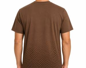 เสื้อยืดผู้ชายผ้าฝ้าย 100% สุดหรู สปอร์ต โลโก้ด้านหน้า เนื้อผ้านุ่ม ระบายอากาศได้ดี แห้งเร็ว แขนสั้น สไตล์ลำลอง สตรีทแวร์ - Product Image 5