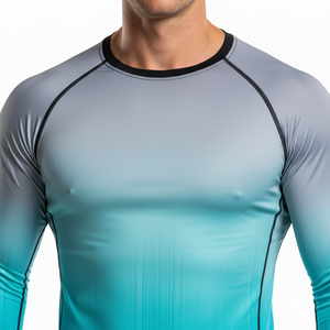 เสื้อรัดรูปแขนยาวแบบยูนิเซ็กซ์ สำหรับกิจกรรมกลางแจ้ง แห้งเร็ว เหมาะสำหรับ BJJ MMA ยิวยิตสู ฝึกซ้อมกีฬาต่อสู้ - Product Image 4
