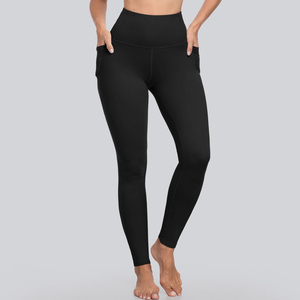 Team <b>Builder</b> Women's High Waist Yoga Leggings with Side Pockets Custom Gym Fitness Workout Compression Tights OEM ODM - Product Image 6