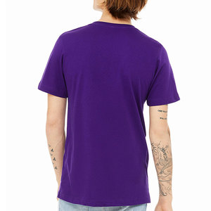 Camiseta Personalizada Más Barata para Elecciones, Camiseta de Algodón y Poliéster con Cuello Redondo, Color Morado - Product Image 4