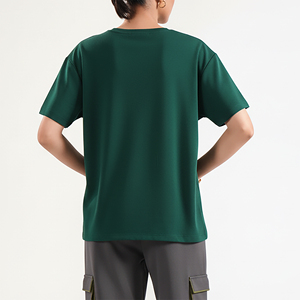 เสื้อยืดสำหรับผู้หญิงเสื้อยืดผ้าฝ้ายโพลีเอสเตอร์ลำลองระบายอากาศได้ดีมีสไตล์ใหม่ - Product Image 6