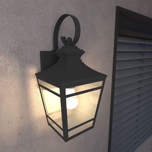 Lámparas de Pared Exteriores Negras Grandes de 16.5 Pulgadas, Lámparas de Porche Impermeables para Montaje en Pared, Iluminación Exterior para Casa y Jardín - Product Image 4