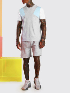 Summer Casual Cotton <b>Men</b> <b>Designer</b> Embroidery Printing Custom Logo Tee <b>T</b> <b>Shirt</b> <b>Shorts</b> Two Piece <b>Men</b> <b>Short</b> <b>Set</b> - Product Image 3